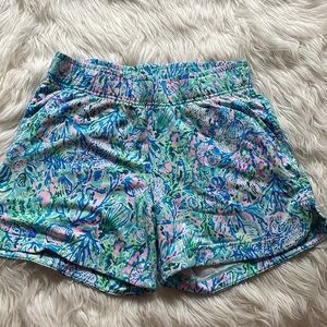 Lilly Pulitzer Kylar Knit Short Surf Blue Soleil it on Me Size S